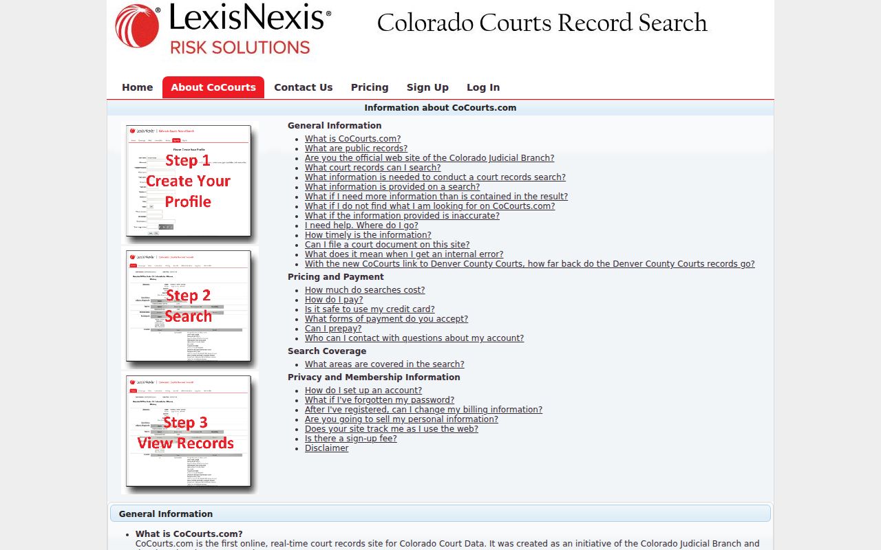 Dolores County case search CoCourts coverage details