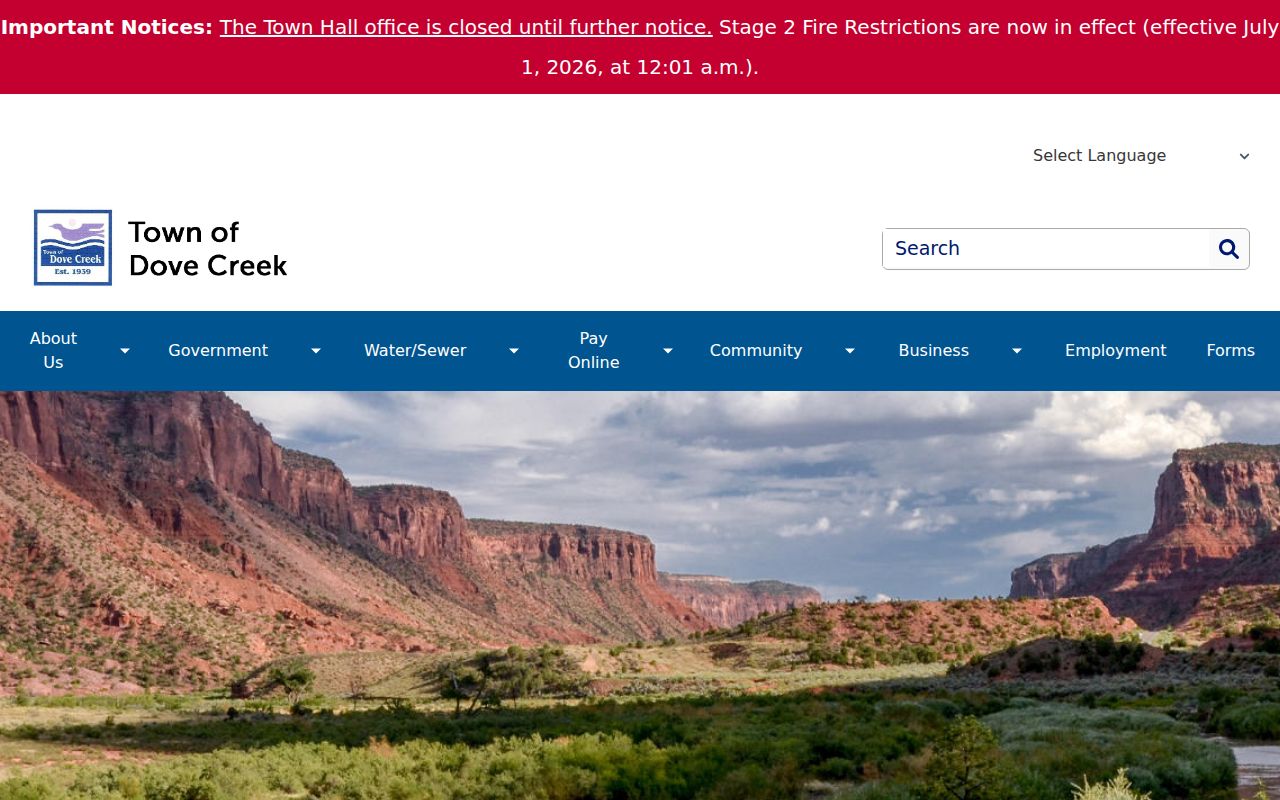 Dove Creek court docket town government source